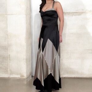 Ralph Lauren Blue Label Silk Maxi Evening Gown